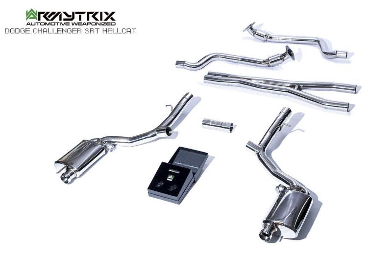Armytrix Stainless Steel Valvetronic Cat Back Exhaust System Dodge Challenger SRT Hellcat/Redeye Demon 15+