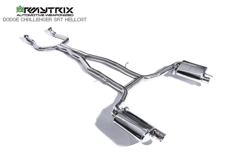 Armytrix Stainless Steel Valvetronic Cat Back Exhaust System Dodge Challenger SRT Hellcat/Redeye Demon 15+