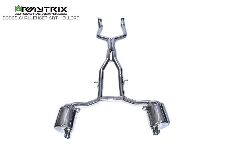 Armytrix Stainless Steel Valvetronic Cat Back Exhaust System Dodge Challenger SRT Hellcat/Redeye Demon 15+