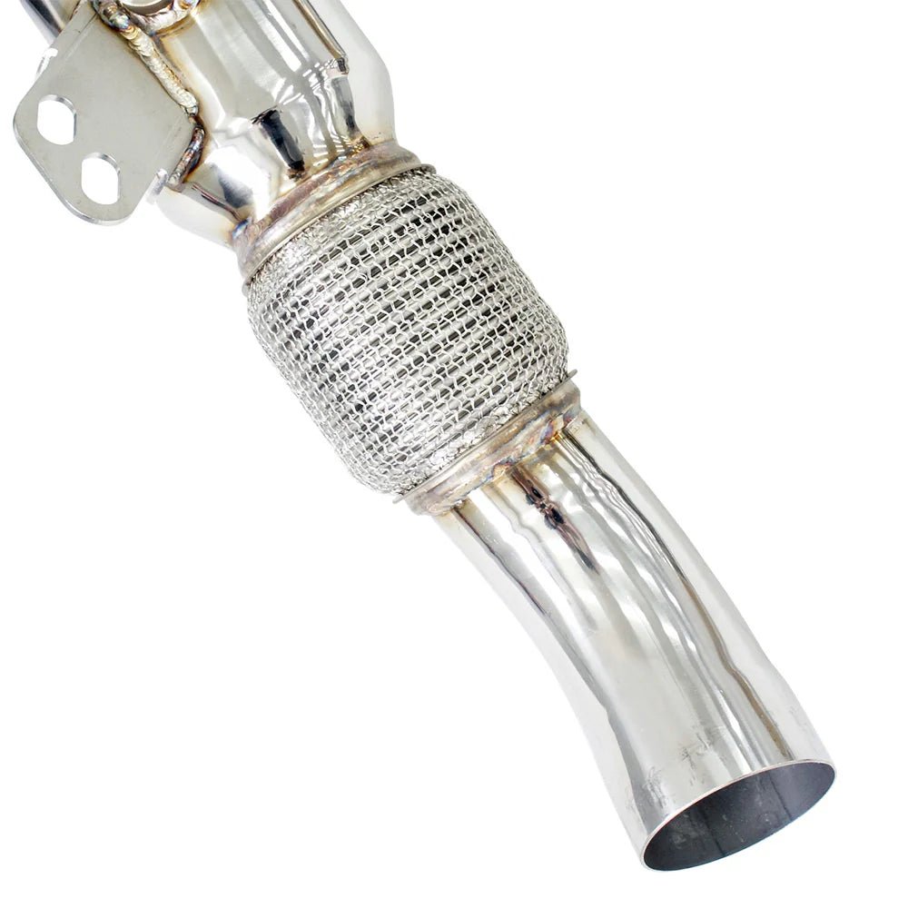 Dual N1 Valved Turbo Back Exhaust w/Catless Down Pipe - Toyota Supra A90 19+ - Nine Motorsport