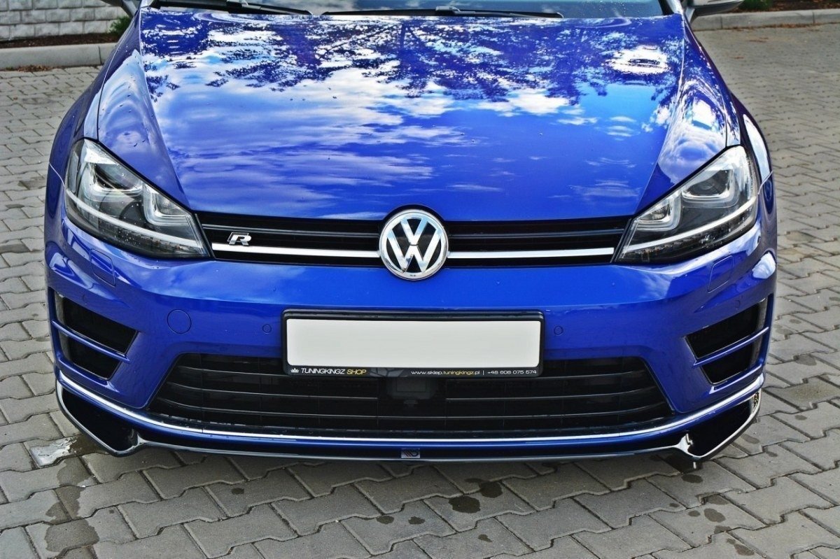 Maxton Design Front Splitter VW Golf Mk7 R Ver2 (Prefacelift) Front Lip