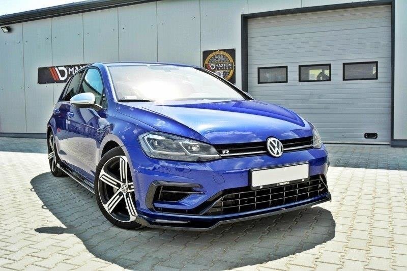 Maxton Design Front Splitter VW Golf Mk7.5 R Ver2 (Facelift) Front Lip