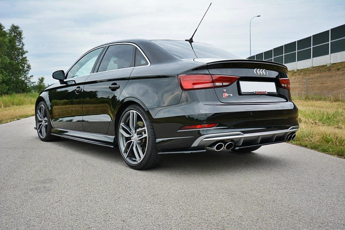 Maxton Design Rear Side Splitters (Rear Pods) Audi S3 8V Sedan Facelift