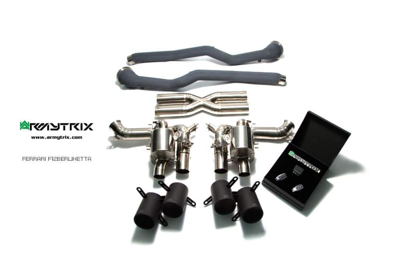 Armytrix Titanium Valvetronic Cat Back Exhaust System Ferrari F12 Berlinetta 12-16