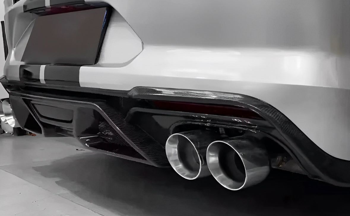 Ford Mustang GT500 Style (18 - 20) Carbon Fibre Rear Diffuser - Nine Motorsport
