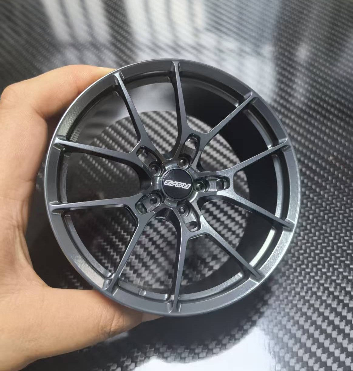 Rays G025 Style 10cm Die-Cast Aluminium Mini Wheel