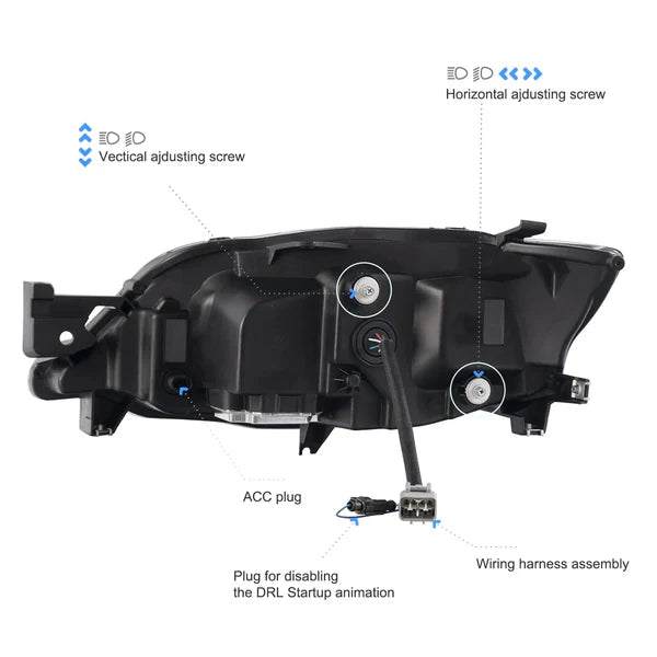 2008-2014 SUBARU IMPREZA G3 / WRX / STI SEQUENTIAL LED HEADLIGHTS