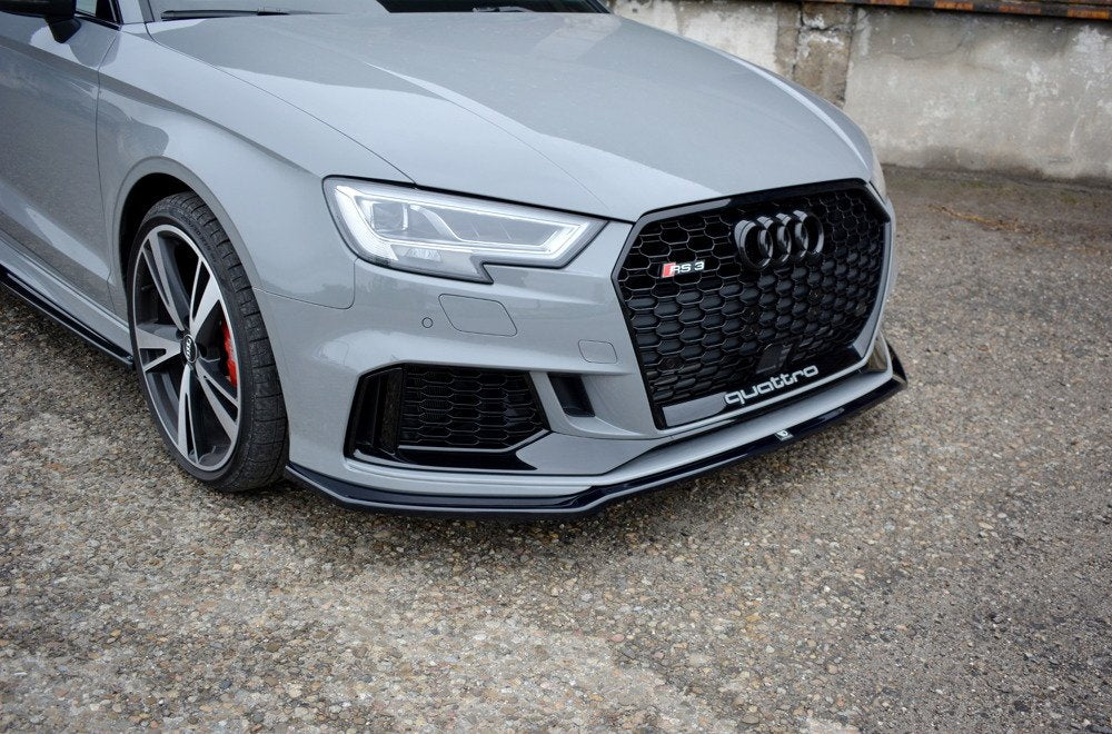 Maxton Design Audi RS3 Facelift Sedan Front Splitter Lip V2