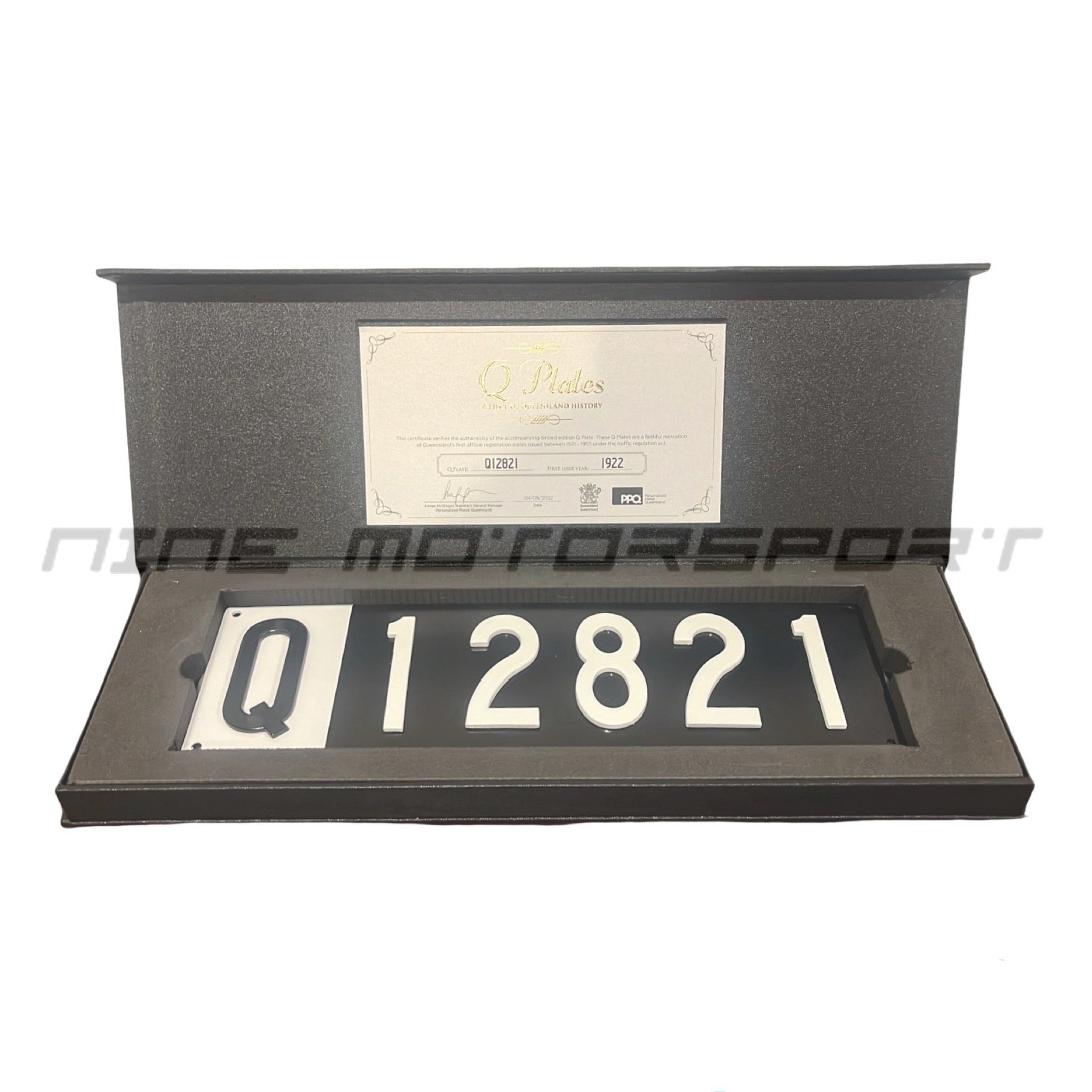 Heritage Number Plate Q12821 - Nine Motorsport