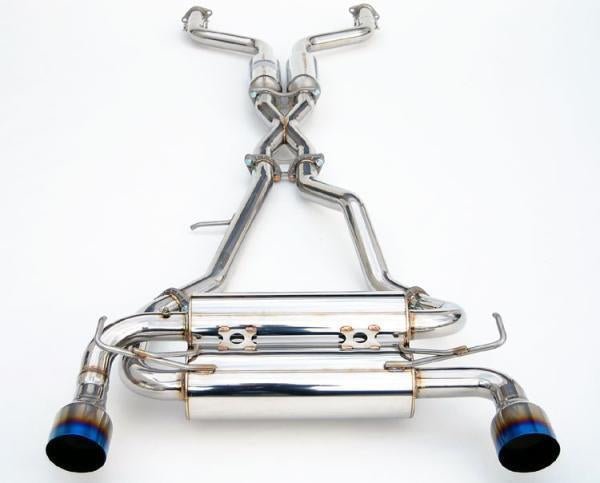 Invidia Gemini Cat Back Exhaust w/Ti Straight Cut Tips - Nissan 370Z Z34 09 - 21 - Nine Motorsport