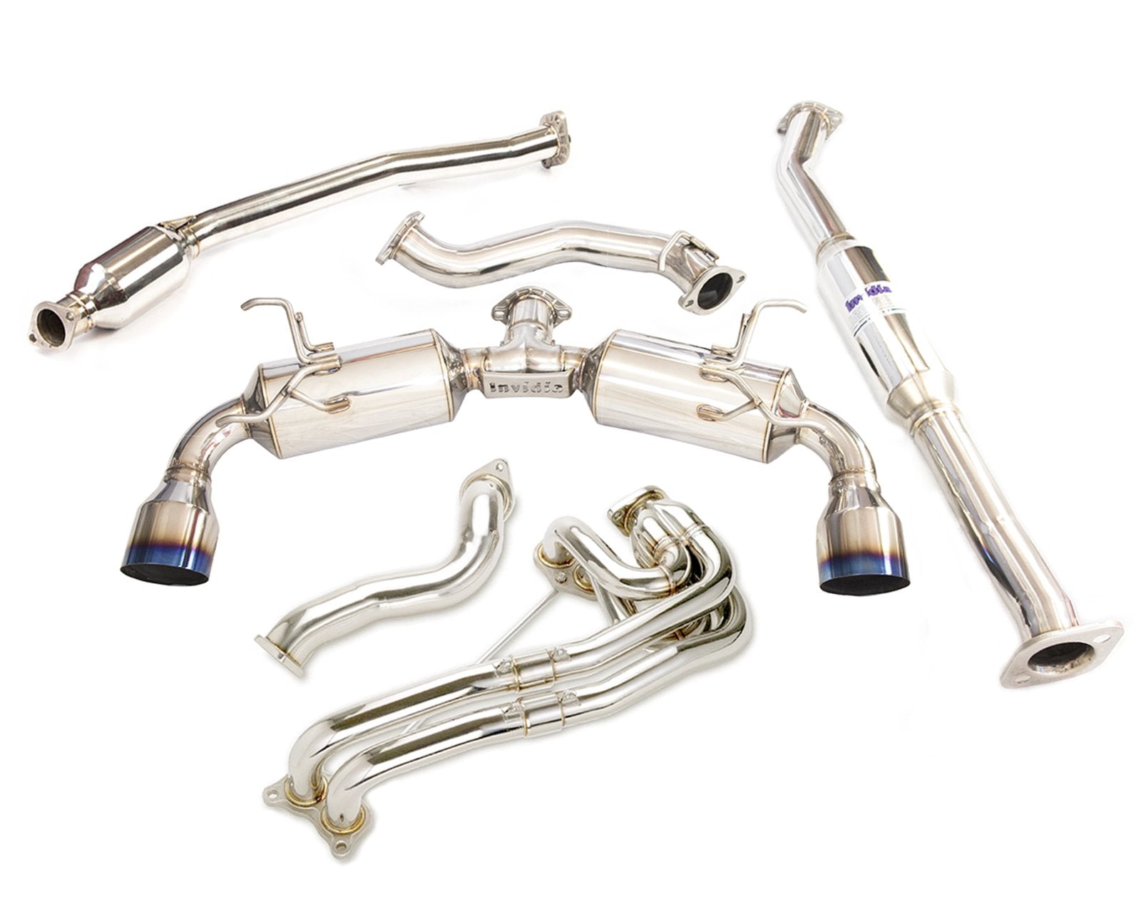 Invidia N2 70mm Engine Back Exhaust Package w/PSR Unequal Headers - Subaru BRZ/Toyota 86 ZN6 (12 - 21), 22+ - Nine Motorsport