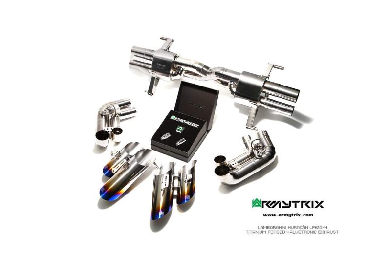 Armytrix Titanium Valvetronic Cat Back Exhaust System Lamborghini Huracan LP580/LP610 14+