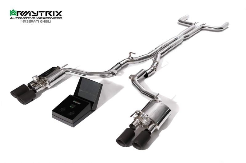 Armytrix Stainless Steel Valvetronic Cat Back Exhaust System Maserati Ghibli/Ghibli S M157 13-18