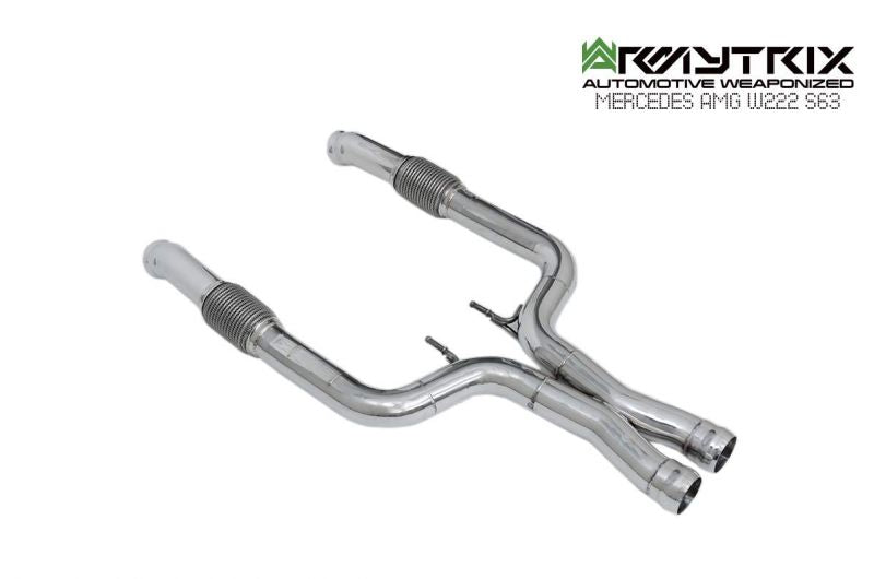 Armytrix Stainless Steel Valvetronic Cat Back Exhaust System Mercedes S63 W222 17-20