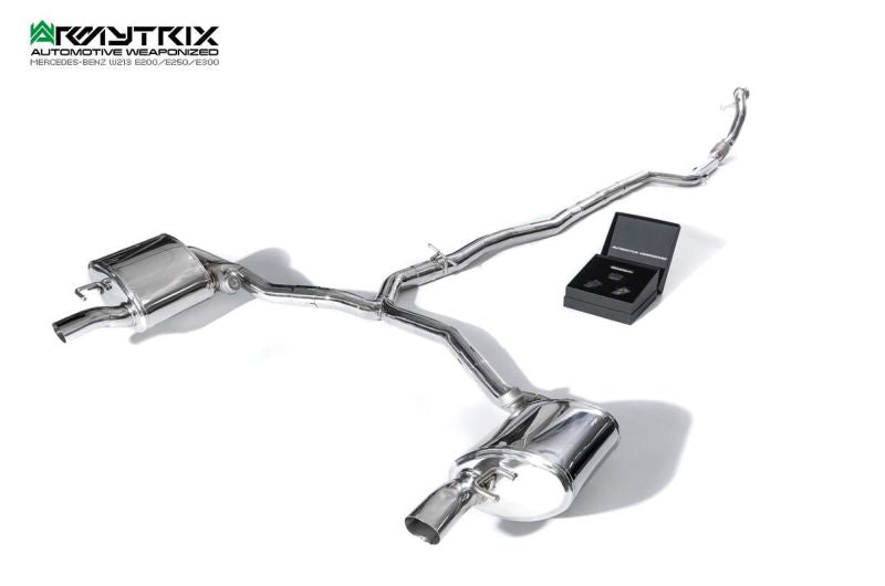 Armytrix Stainless Steel Valvetronic Cat Back Exhaust System Mercedes E200/E250/E300 W213 Coupe/Cabriolet 19+
