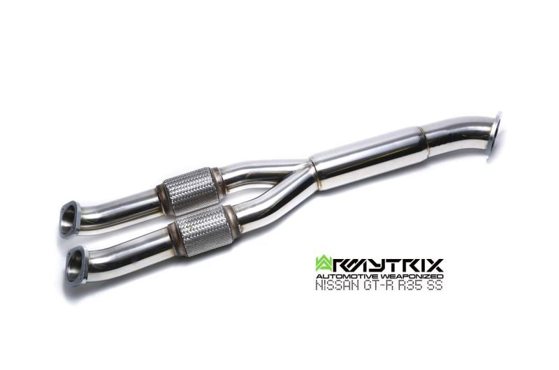 Armytrix Stainless Steel Racing Edition Y-Pipe Back Exhaust System (102mm) Nissan GT-R R35 07+