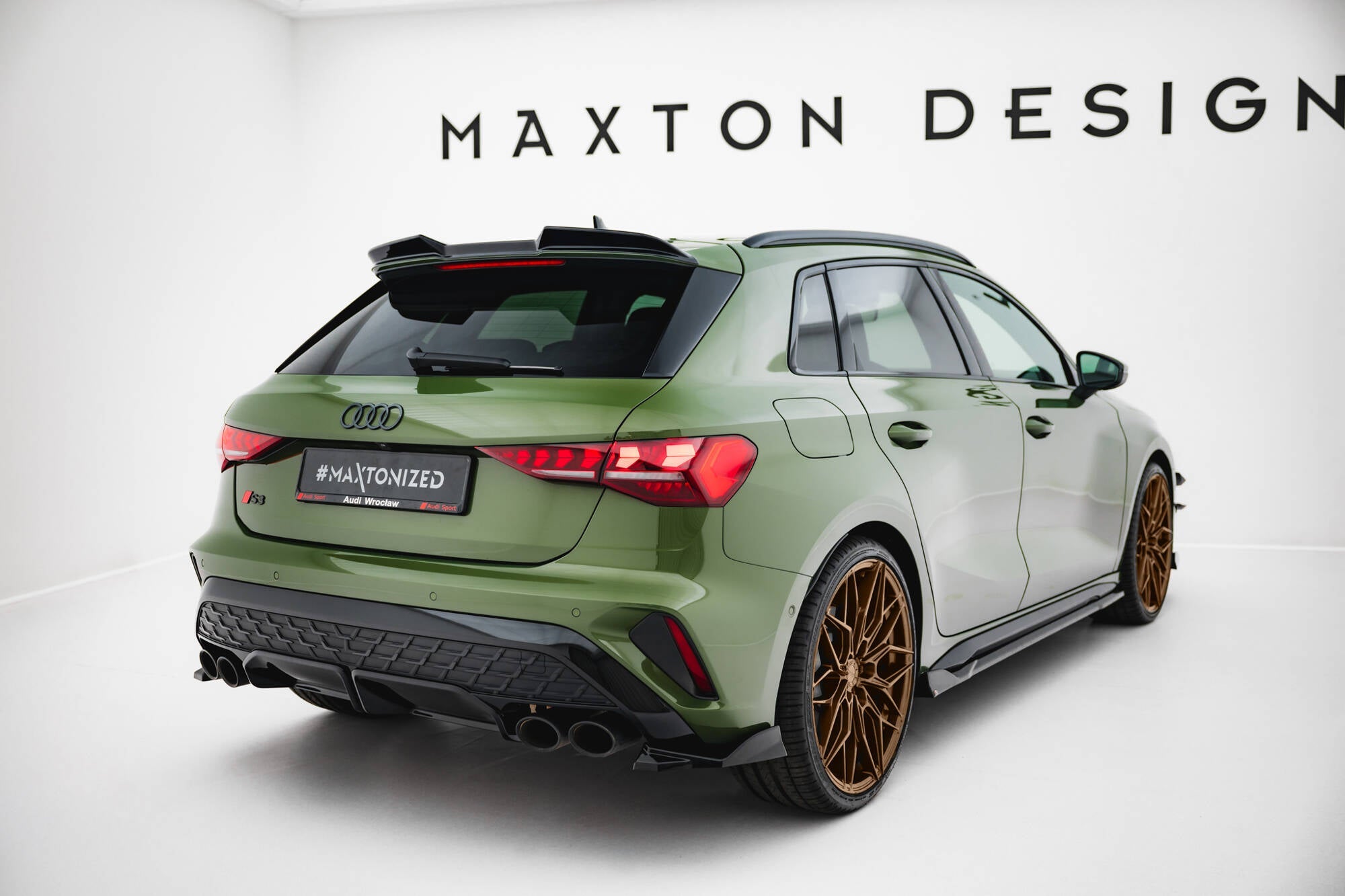 Maxton Design Rear Side Splitters V.2 Audi S3 Sportback 8Y Facelift