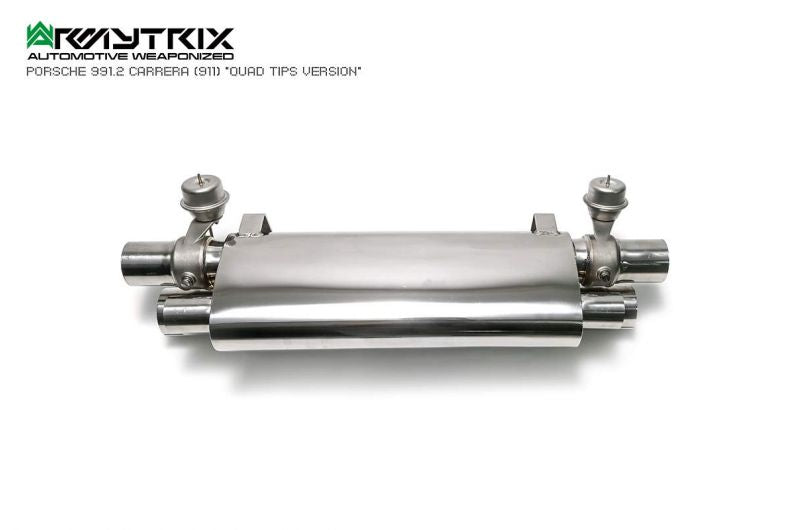 Armytrix Stainless Steel Valvetronic Cat Back Exhaust System (Suits Quad Tip Only)