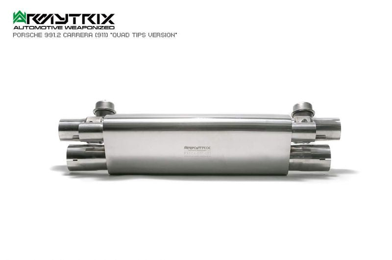 Armytrix Stainless Steel Valvetronic Cat Back Exhaust System (Suits Quad Tip Only)