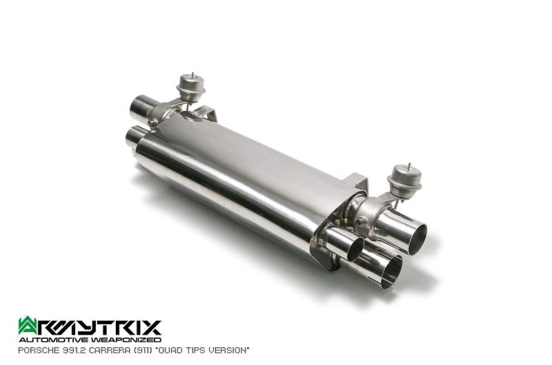 Armytrix Stainless Steel Valvetronic Cat Back Exhaust System (Suits Quad Tip Only)