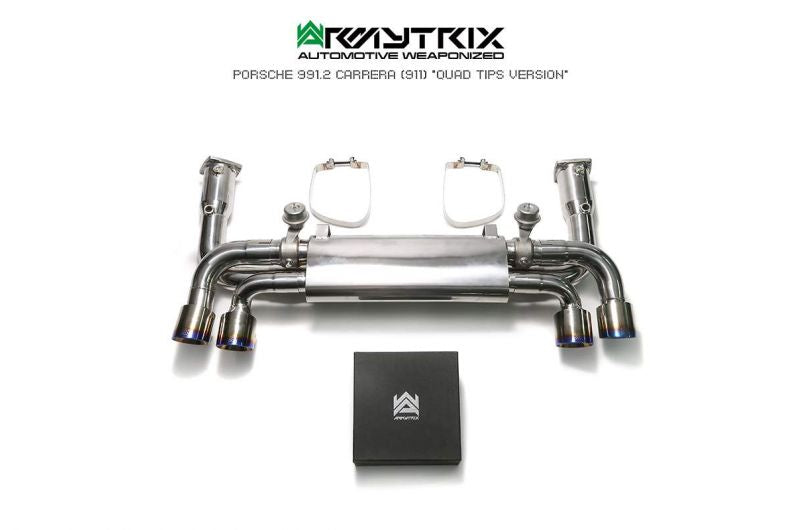 Armytrix Stainless Steel Valvetronic Cat Back Exhaust System (Suits Quad Tip Only)