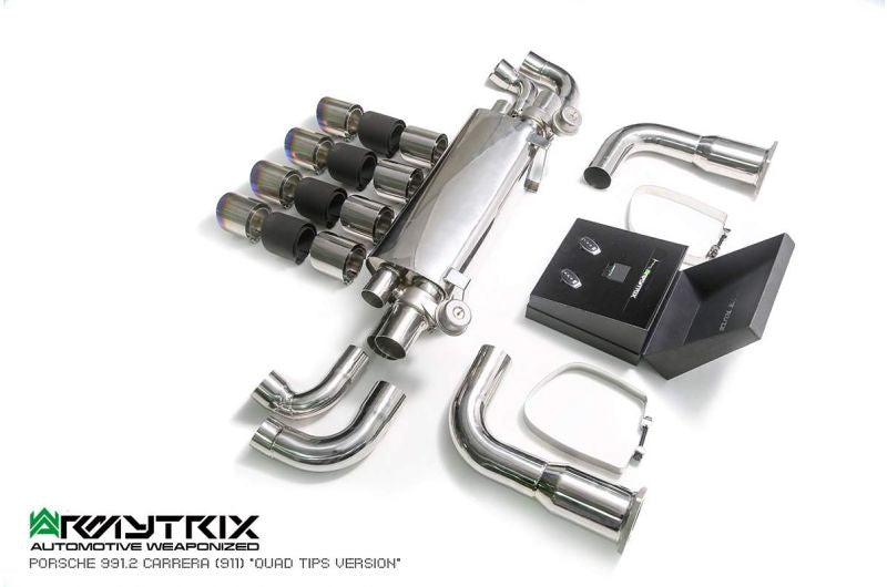 Armytrix Stainless Steel Valvetronic Cat Back Exhaust System (Suits Quad Tip Only)