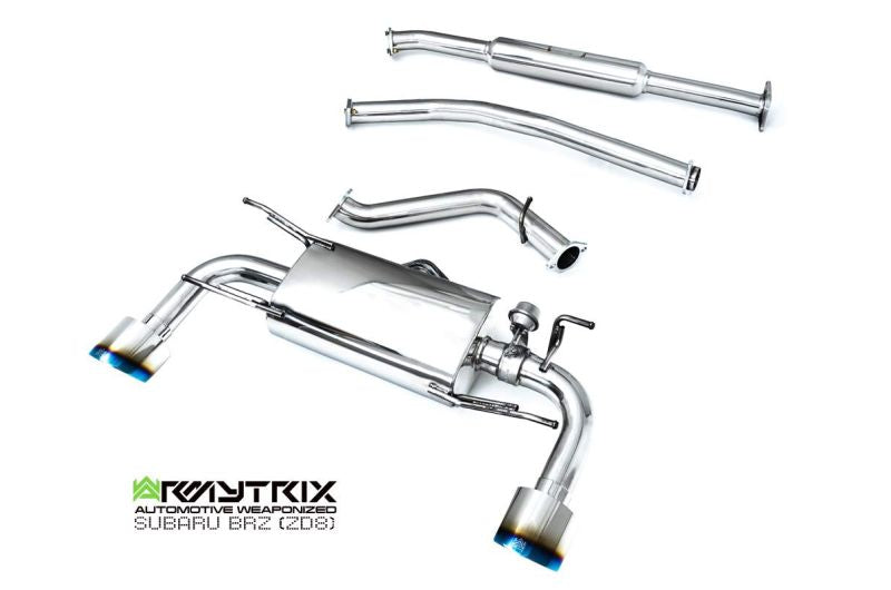 Armytrix Stainless Steel Valvetronic Cat Back Exhaust System Toyota GR86 ZN8 22+/Subaru BRZ ZD8 22+