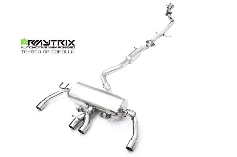 Armytrix Stainless Steel Valvetronic Cat Back Exhaust System Toyota GR Corolla GZEA14 23+