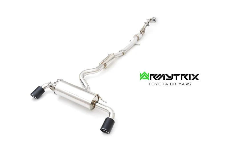 Armytrix Stainless Steel Valvetronic Turbo Back Exhaust System - Ceramic Coated Downpipe Toyota GR Yaris Track Edition 20+