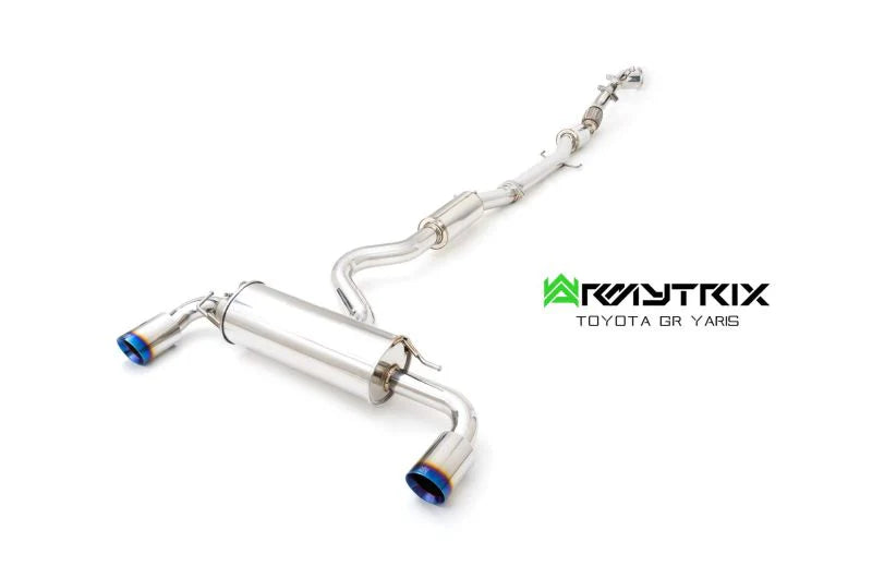 Armytrix Stainless Steel Valvetronic Turbo Back Exhaust System - Ceramic Coated Downpipe Toyota GR Yaris Track Edition 20+