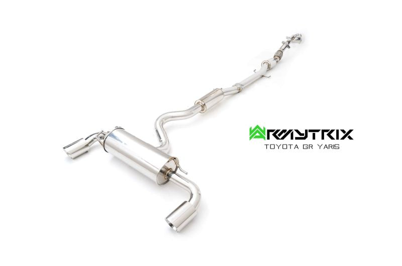 Armytrix Stainless Steel Valvetronic Turbo Back Exhaust System - Ceramic Coated Downpipe Toyota GR Yaris Track Edition 20+