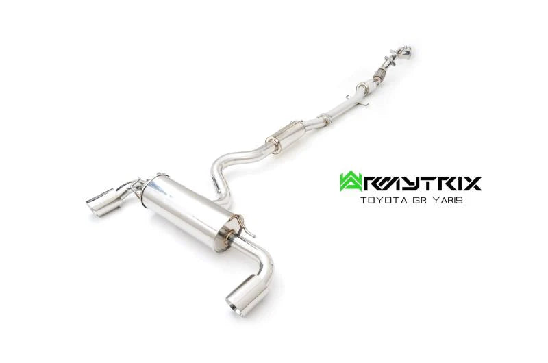 Armytrix Stainless Steel Valvetronic Turbo Back Exhaust System - Ceramic Coated Downpipe Toyota GR Yaris Track Edition 20+