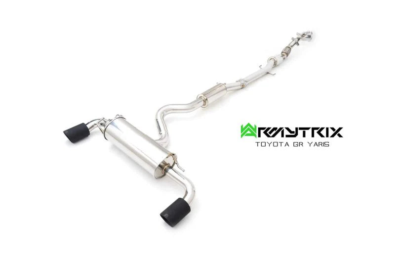 Armytrix Stainless Steel Valvetronic Turbo Back Exhaust System - Ceramic Coated Downpipe Toyota GR Yaris Track Edition 20+