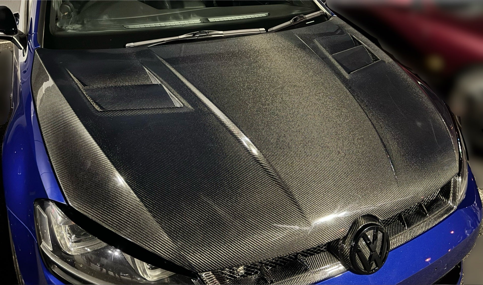 Volkswagen Golf 7/7.5 Aspec Style Carbon Fibre Hood - Nine Motorsport