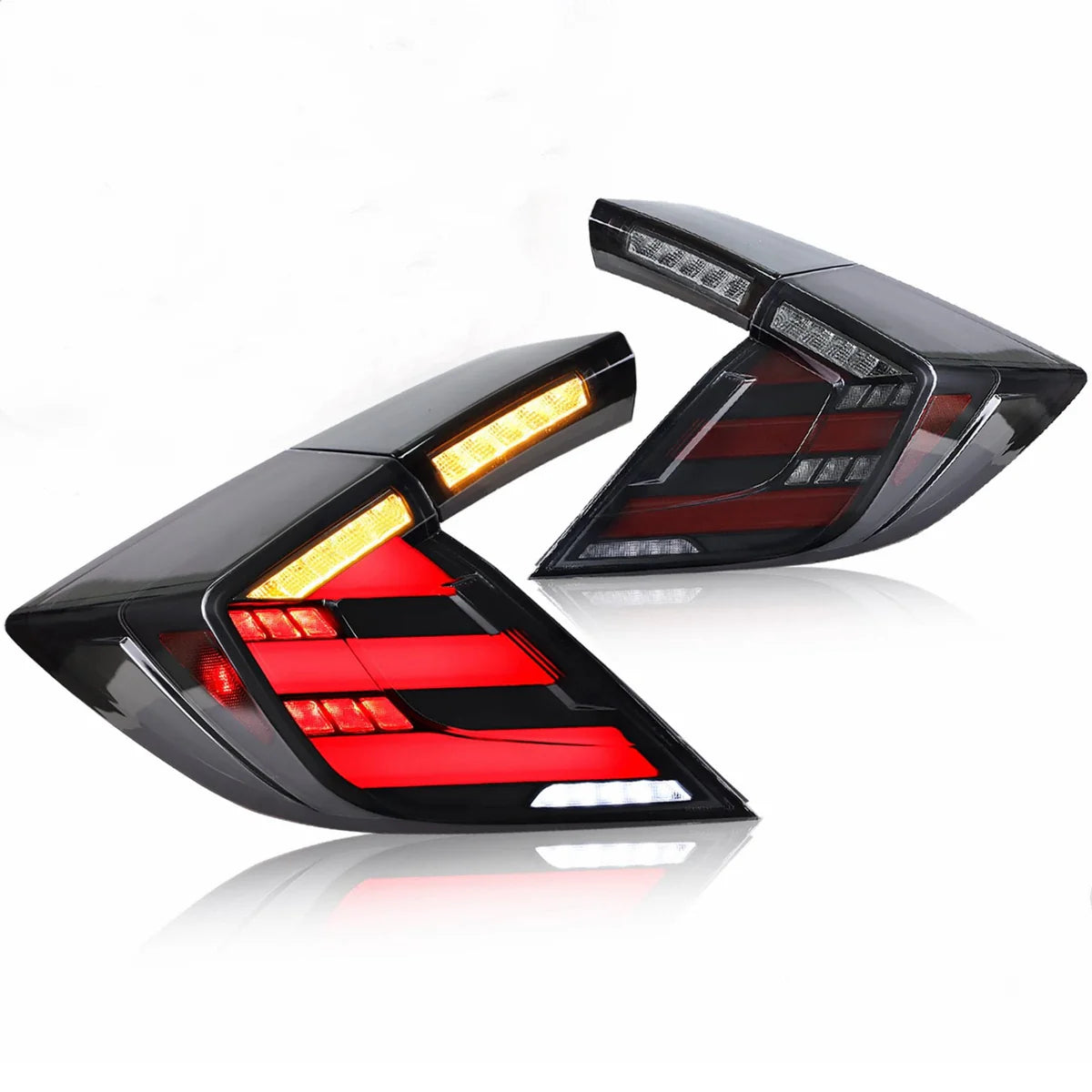 2017-2021 HONDA CIVIC HATCH MUGEN STYLE SEQUENTIAL LED TAIL LIGHTS