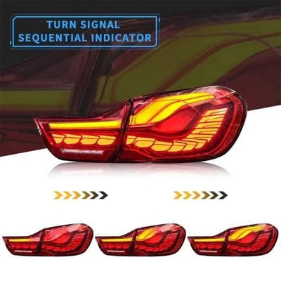 2014-2020 BMW M4 F82 & 4 SERIES GTS OLED SEQUENTIAL TAIL LIGHTS