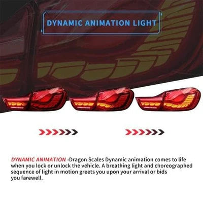 2014-2020 BMW M4 F82 & 4 SERIES GTS OLED SEQUENTIAL TAIL LIGHTS