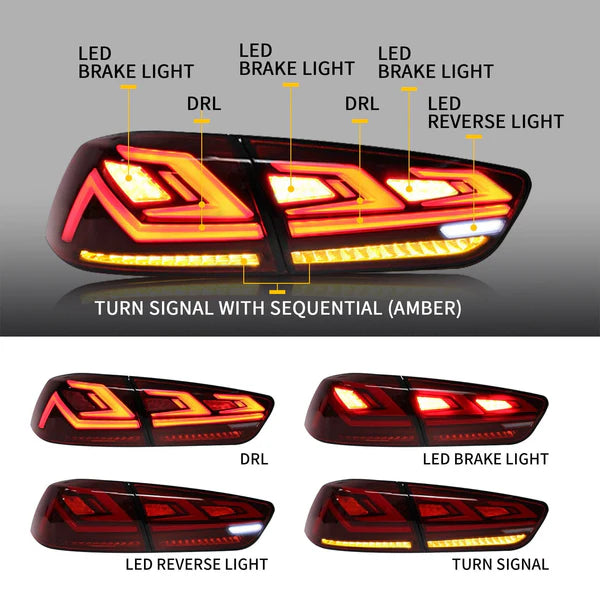 2007-2017 MITSUBISHI LANCER DYNAMIC LED TAIL LIGHTS
