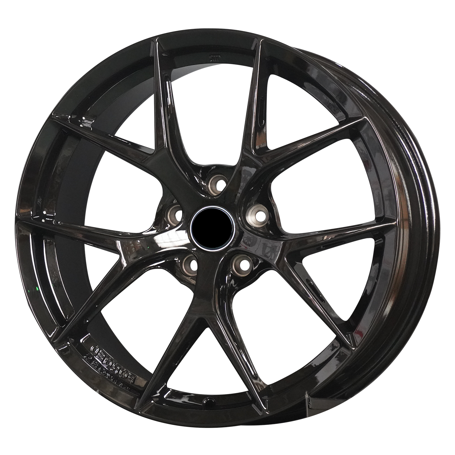Black WWC FIR deep-dish flow-form wheel by WheelWorkCustoms with a bold, aerodynamic design and polished finish.
