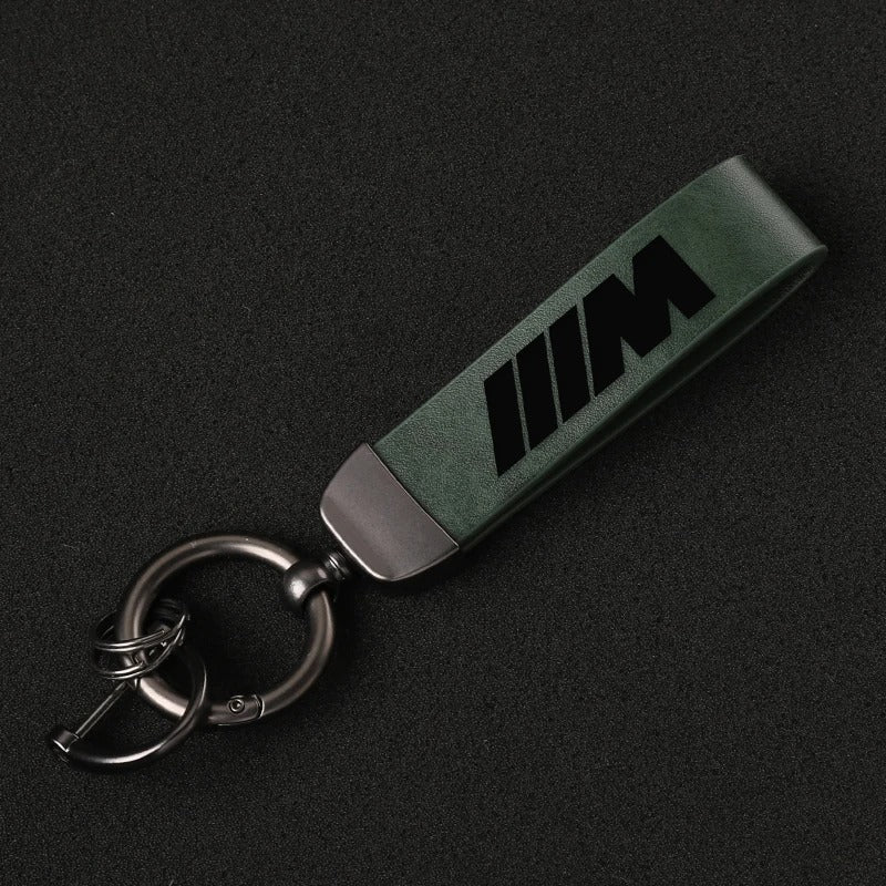 LEATHER M KEYCHAIN FOR BMW