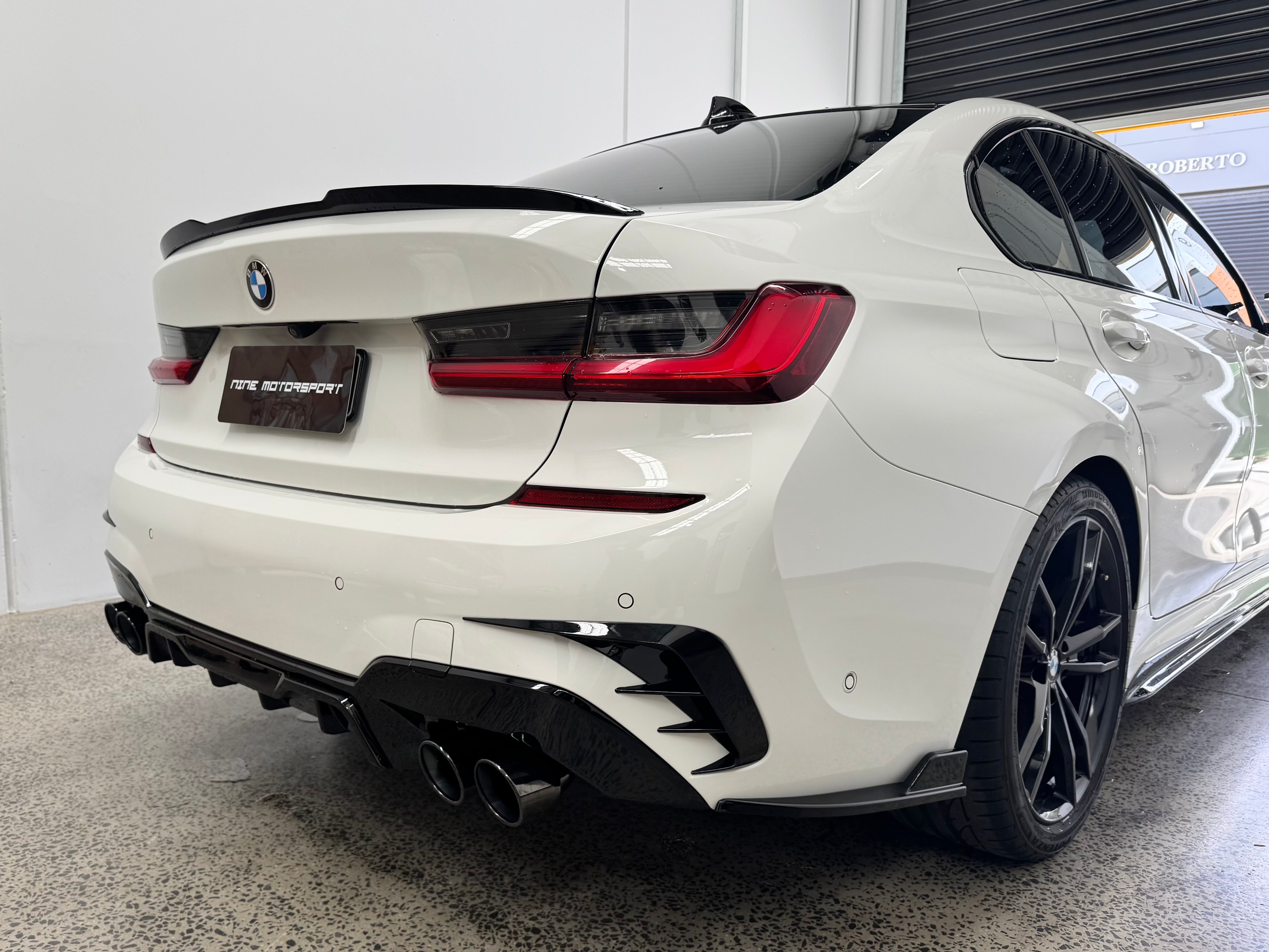 BMW 3 Series G20 Rear Diffuser V2 - Dual Exit (19-22) - Nine Motorsport
