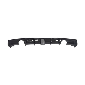 BMW MP Style Carbon Fibre Dual Tip Rear Diffuser With Lamp 3 Series F30 (11-19)