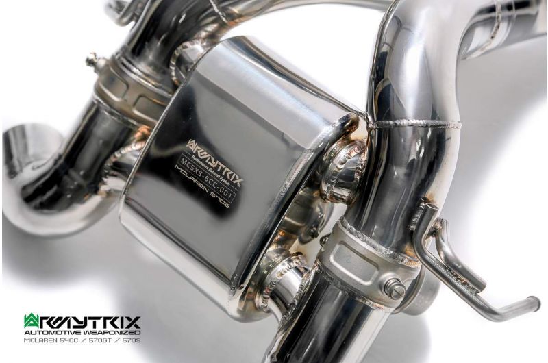 Armytrix Stainless Steel Valvetronic Cat Back Exhaust System Mclaren 540C/570GT/570S 15+