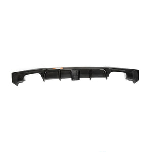 BMW MP Style Carbon Fibre Quad Tip Rear Diffuser with lamp 3 Series F30 (11-19)