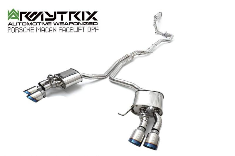 Armytrix Stainless Steel Valvetronic Cat Back Exhaust System Porsche Macan 2.0T 19+ (Facelift OPF)