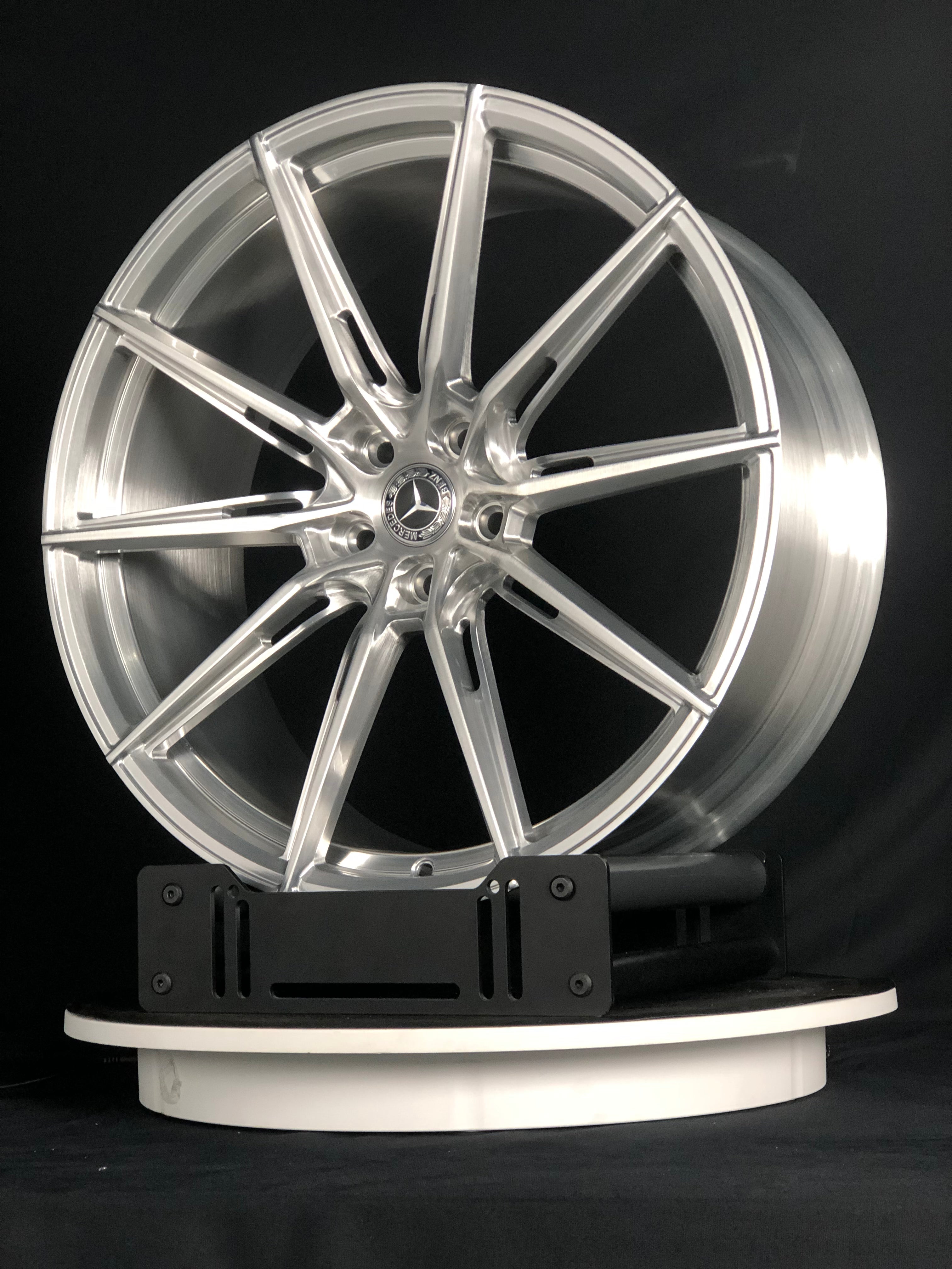 Lightweight WheelWorkCustoms WWC RC3 EVO performance wheel with sleek design and matte finish, showcased from a side angle.