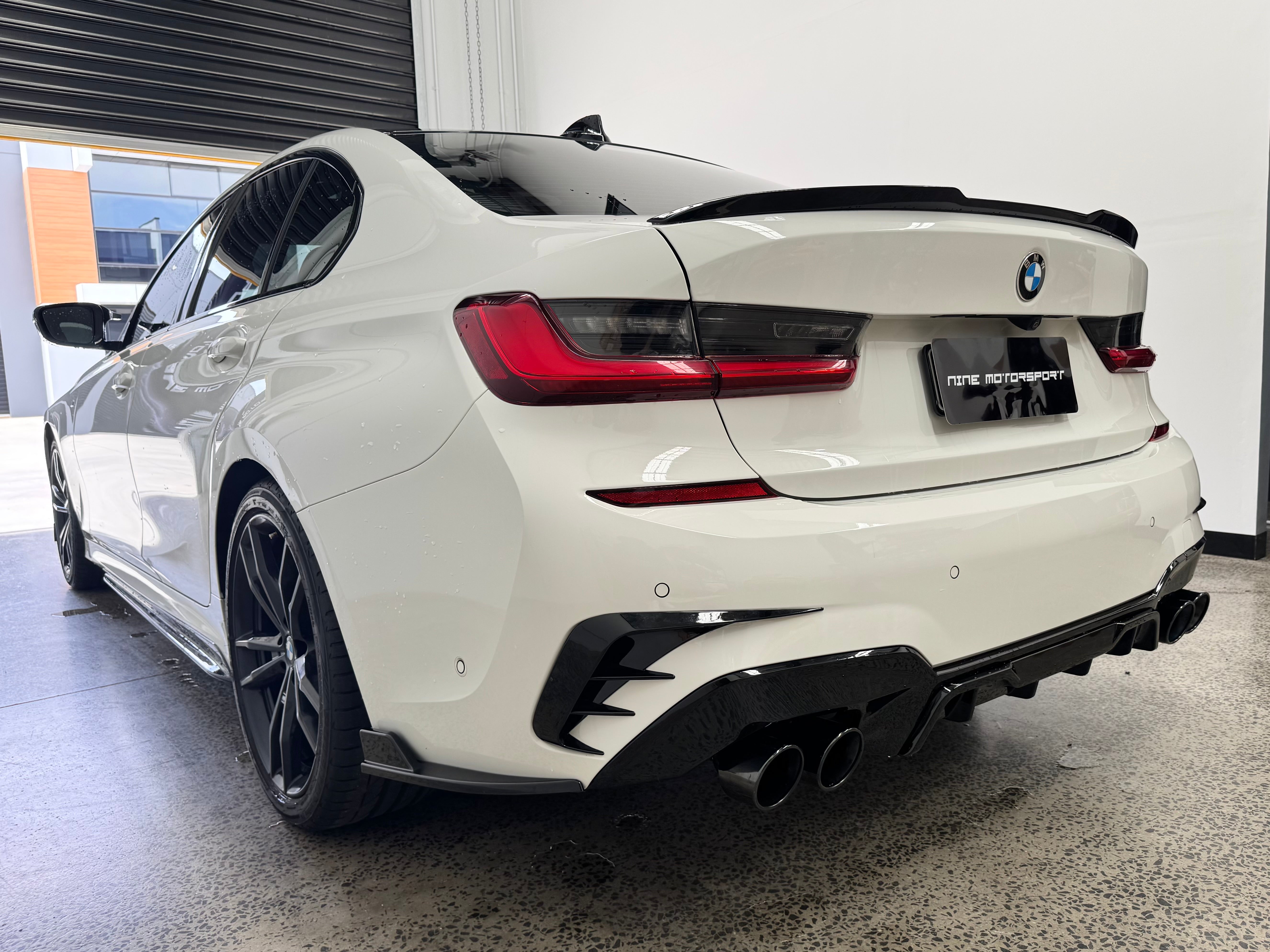 BMW 3 Series G20 Rear Diffuser V2 - Dual Exit (19-22) - Nine Motorsport
