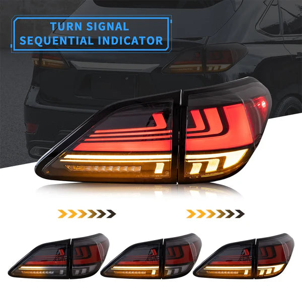 2009-2014 LEXUS RX270 RX330 RX350 RX450H LED DYNAMIC TAIL LIGHTS