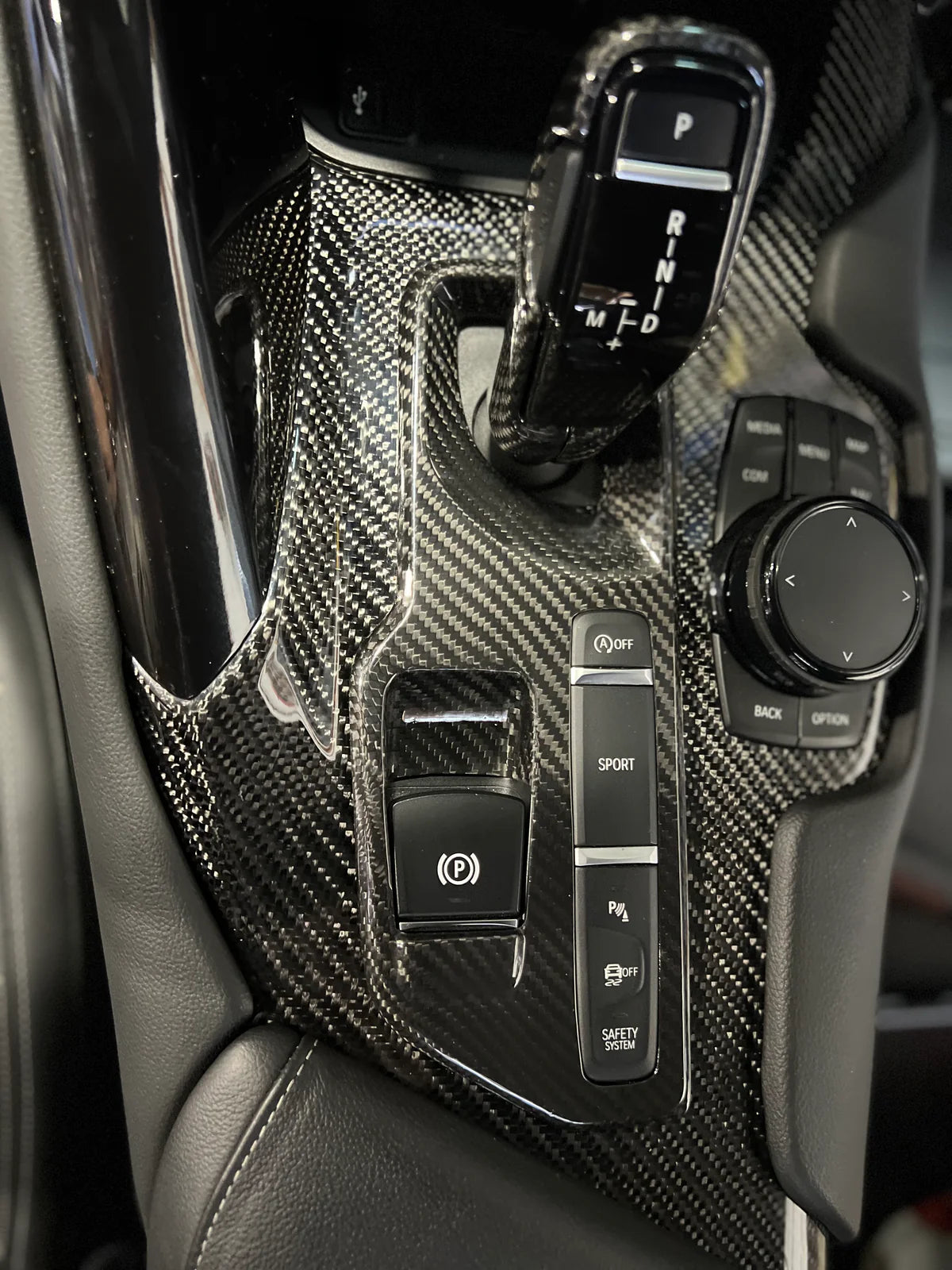 Interior Centre Console Cover Dry Carbon Fibre Toyota A90 Supra MK5