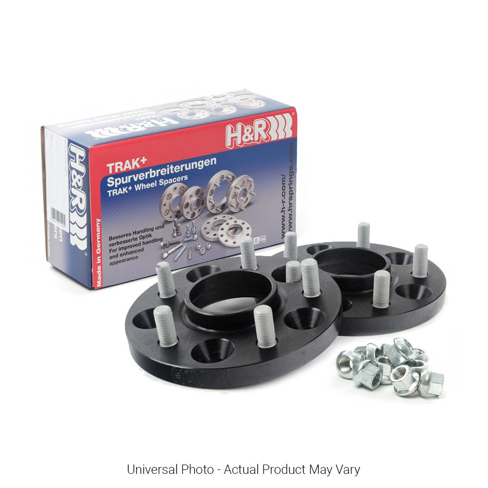 H&R Trak+ DRM Wheel Spacers PAIR 22mm Black M14x1.5, 40mm Long, Mercedes Ball, 17mm Head